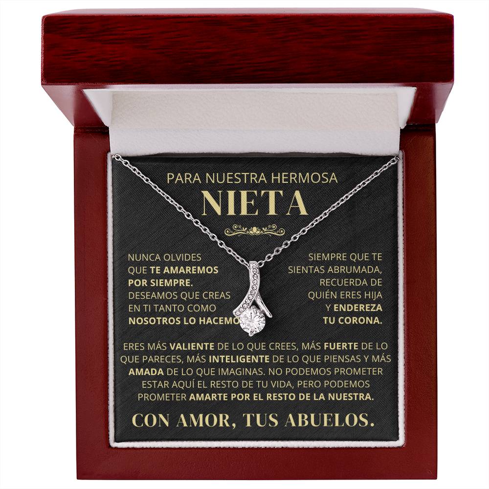 Para Nuestra Hermosa Nieta De Abuelos - Nunca Olvides Que Te Amaremos Por Siempre - AB250V2