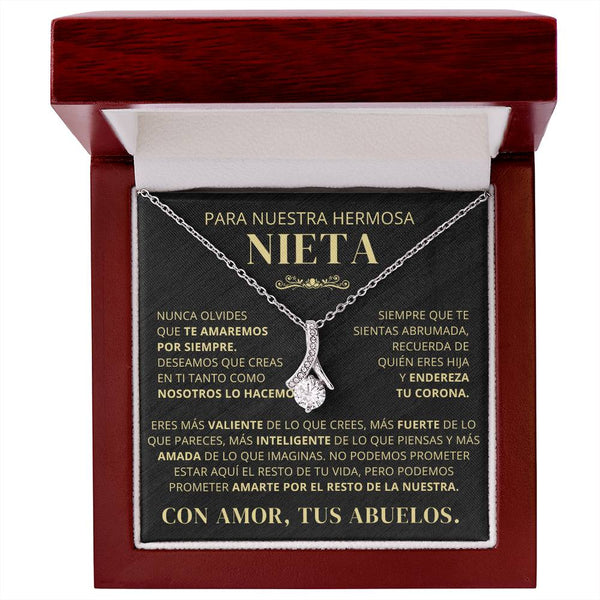 Para Nuestra Hermosa Nieta De Abuelos - Nunca Olvides Que Te Amaremos Por Siempre - AB250V2