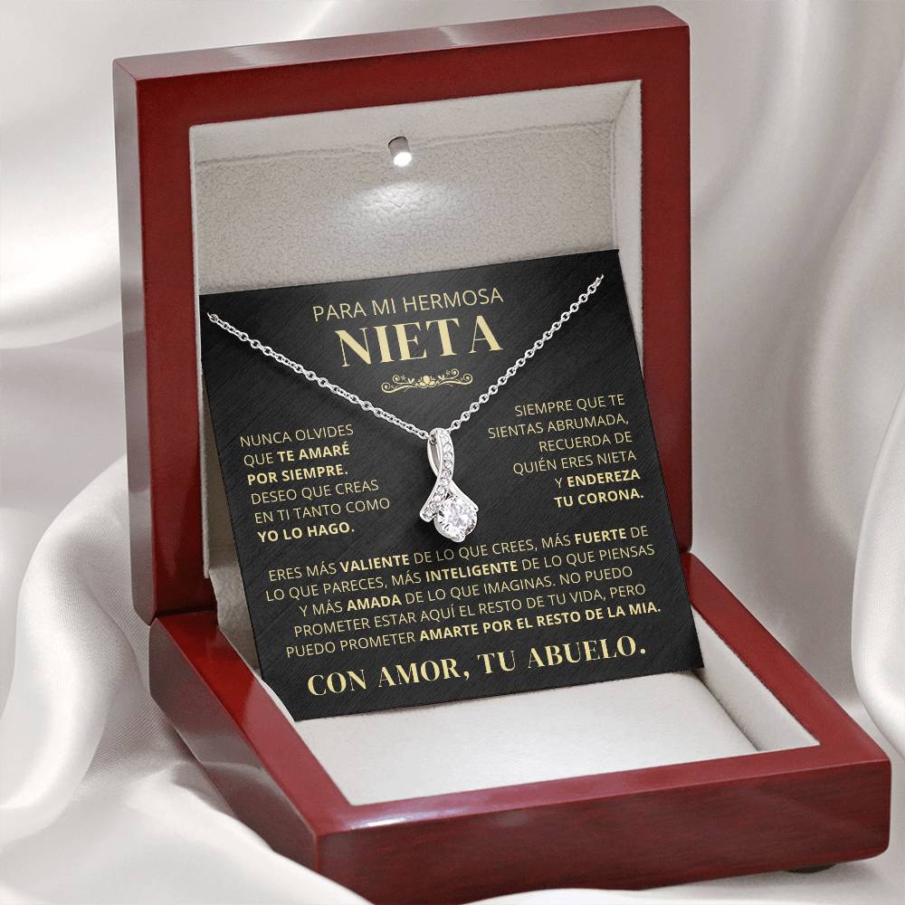 Para Mi Hermosa Nieta De Abuelo - Nunca Olvides Que Te Amaré Por Siempre - AB250V2