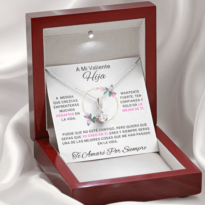 Regalo Para Hija | Mi amor por ti es infinito | Atractivo collar