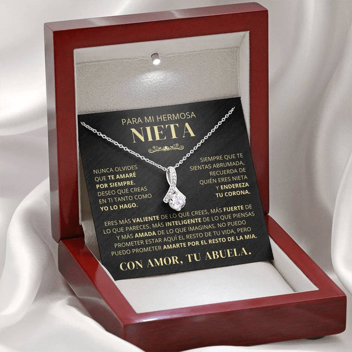 Para Mi Hermosa Nieta De Abuela - Nunca Olvides Que Te Amaré Por Siempre - AB250V2