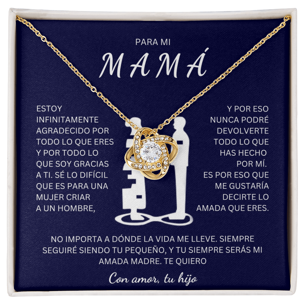 Regalo Para Madre | Eres mi todo mamá | Collar de nudo de amo