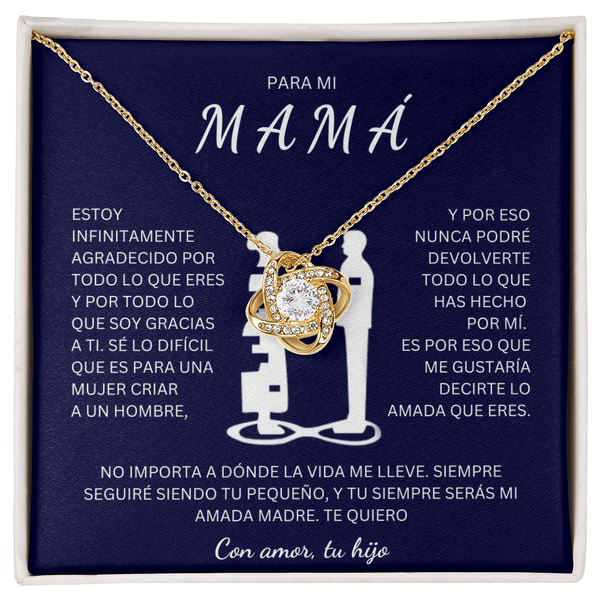 Regalo Para Madre | Eres mi todo mamá | Collar de nudo de amo