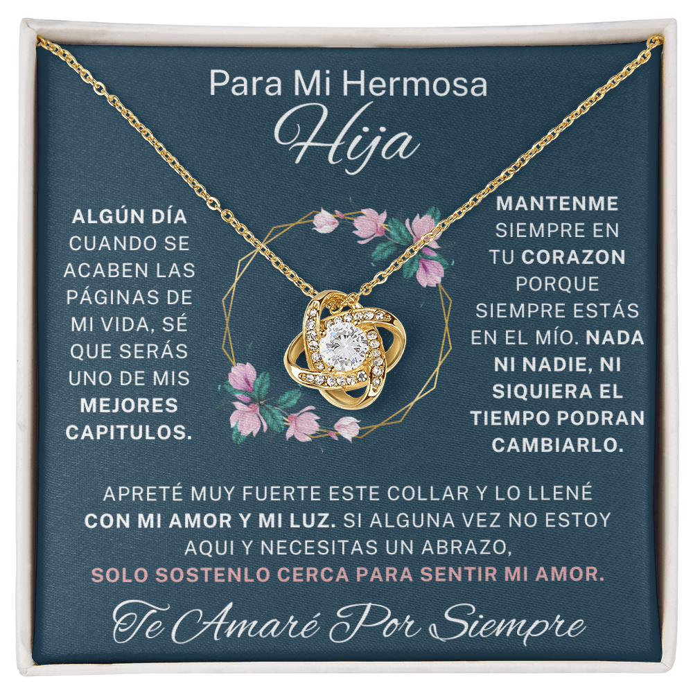 Regalo Para Hija | Eres mi mayor orgullo | Collar de nudo de amor