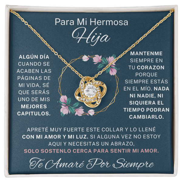 Regalo Para Hija | Eres mi mayor orgullo | Collar de nudo de amor