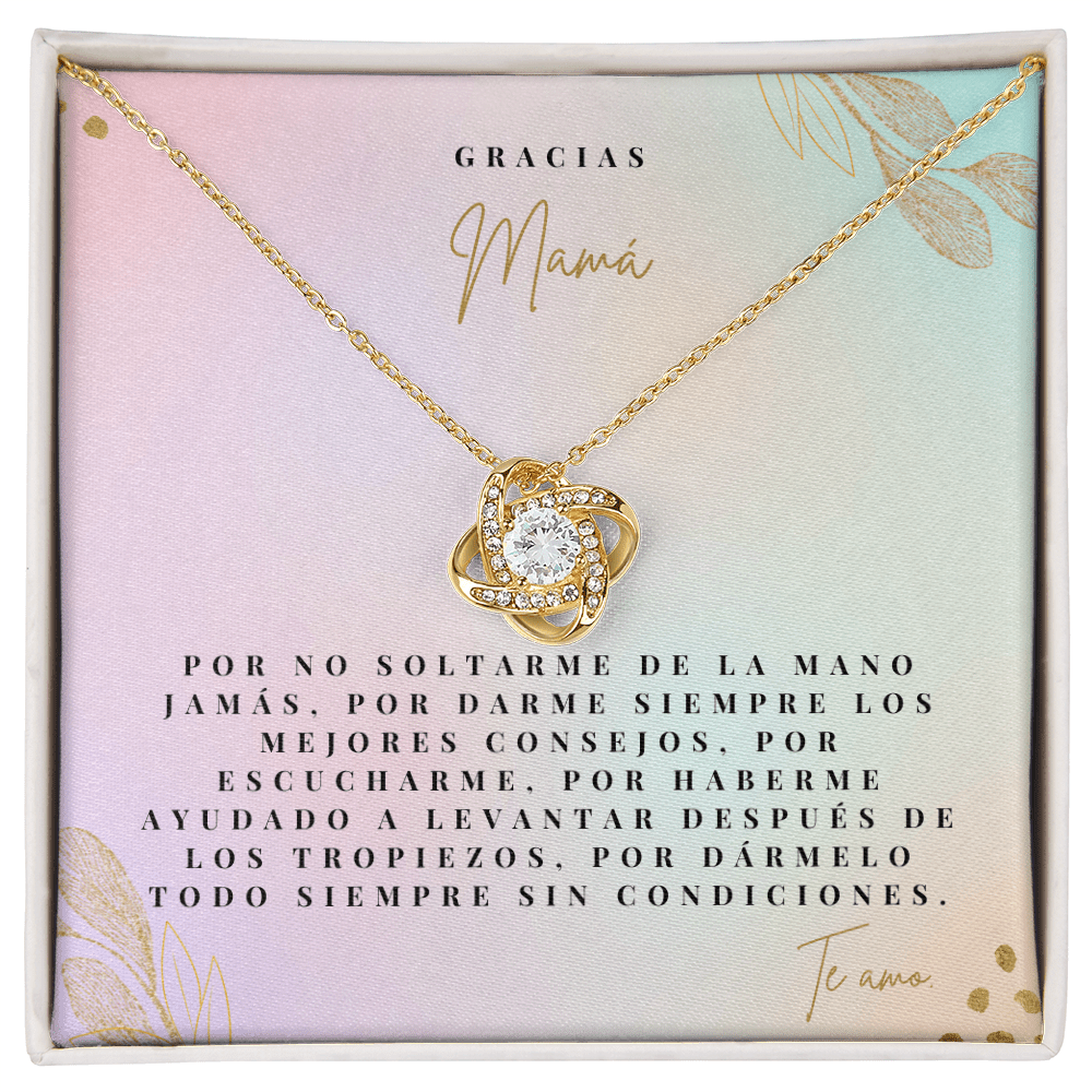 Regalo Para Madre | Gracias Mamá | Collar de nudo de amor