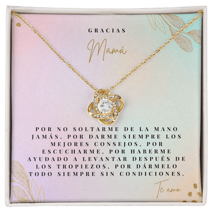 Regalo Para Madre | Gracias Mamá | Collar de nudo de amor