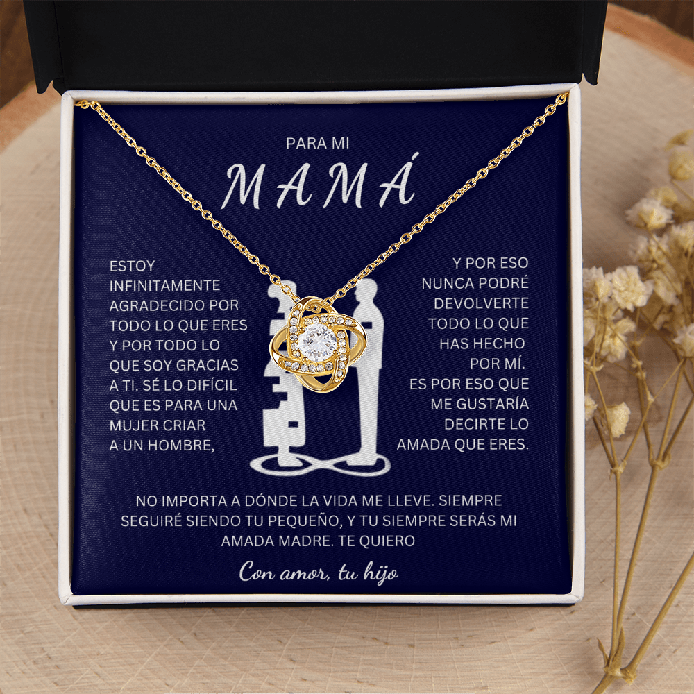 Regalo Para Madre | Eres mi todo mamá | Collar de nudo de amo