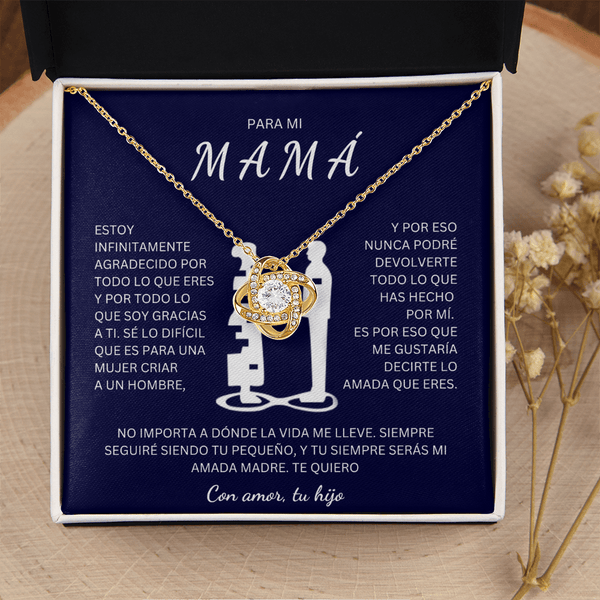 Regalo Para Madre | Eres mi todo mamá | Collar de nudo de amo
