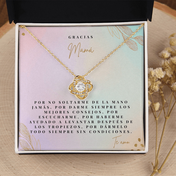 Regalo Para Madre | Gracias Mamá | Collar de nudo de amor
