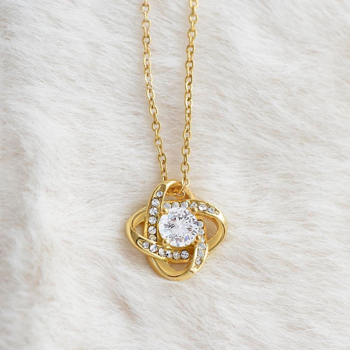 Regalo para mi hija | Mi hija más sucia | Collar con nudo de amor