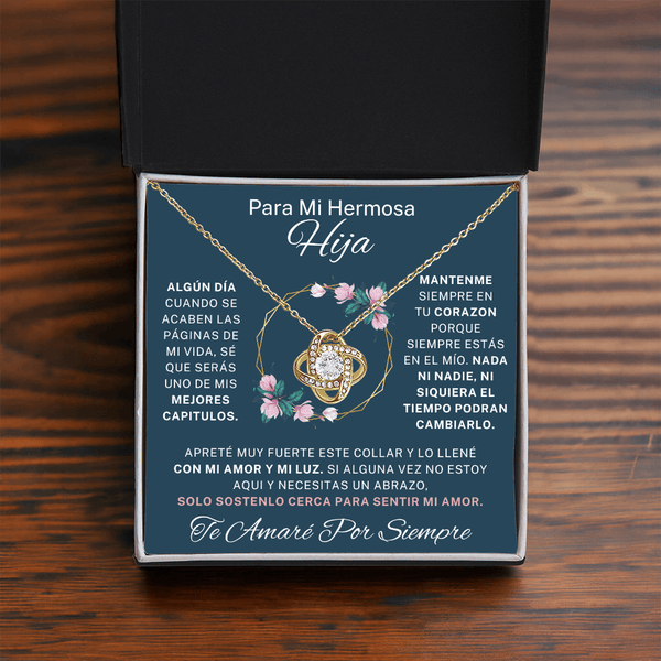 Regalo Para Hija | Eres mi mayor orgullo | Collar de nudo de amor