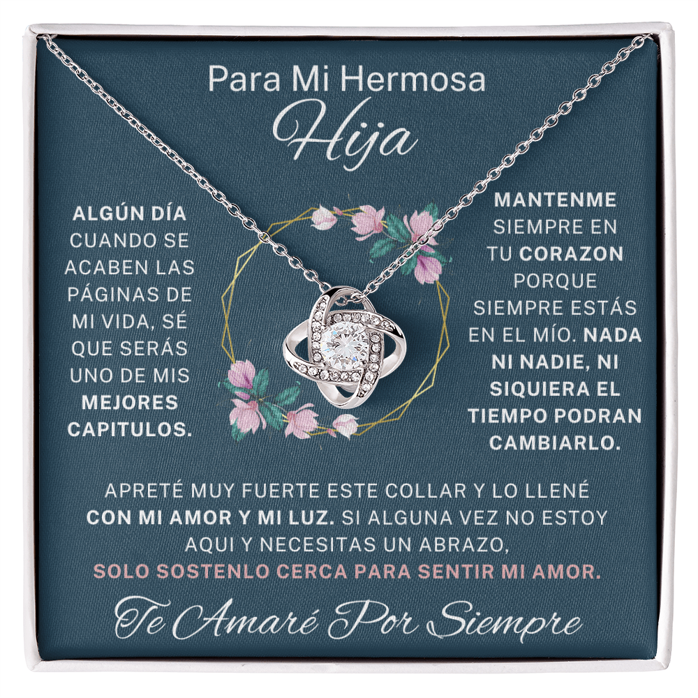 Regalo Para Hija | Eres mi mayor orgullo | Collar de nudo de amor