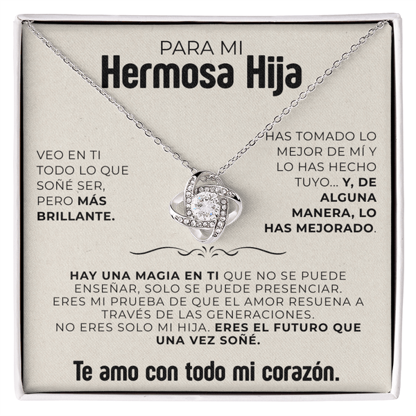 Para mi hermosa hija | Te amo con todo mi corazón, mi cielo