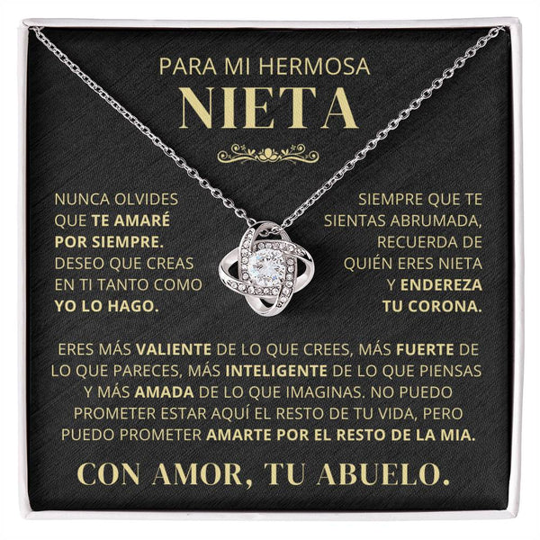 Para Mi Hermosa Nieta De Abuelo - Nunca Olvides Que Te Amaré Por Siempre - LK250V2