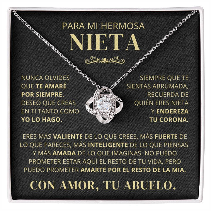 Para Mi Hermosa Nieta De Abuelo - Nunca Olvides Que Te Amaré Por Siempre - LK250V2