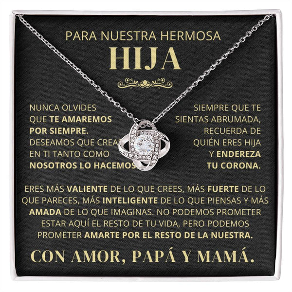 Para Nuestra Hermosa Hija De Papá y Mamá - Nunca Olvides Que Te Amaremos Por Siempre - LK250V2