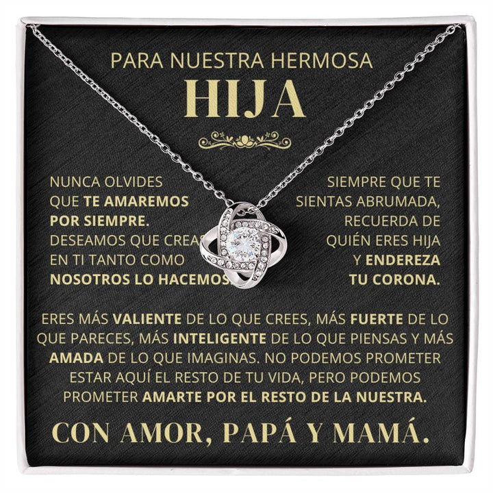 Para Nuestra Hermosa Hija De Papá y Mamá - Nunca Olvides Que Te Amaremos Por Siempre - LK250V2