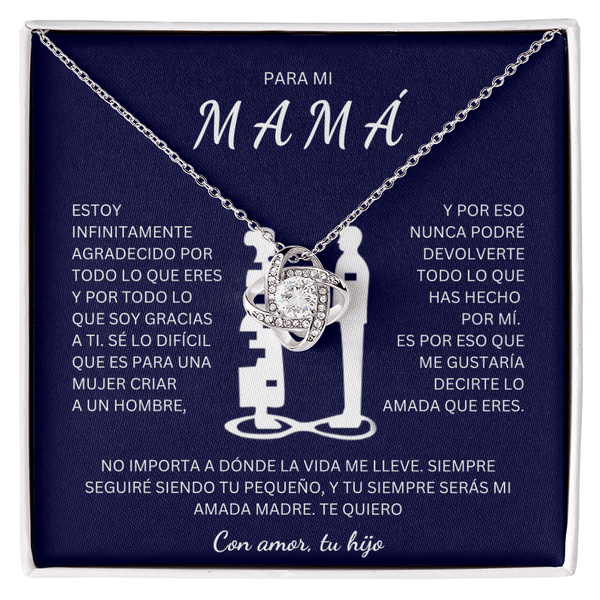 Regalo Para Madre | Eres mi todo mamá | Collar de nudo de amo