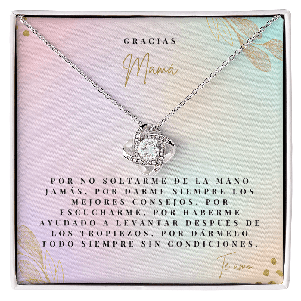 Regalo Para Madre | Gracias Mamá | Collar de nudo de amor