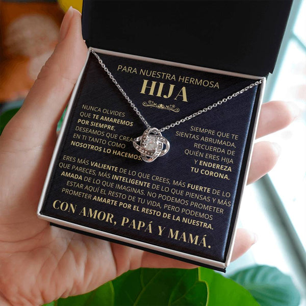 Para Nuestra Hermosa Hija De Papá y Mamá - Nunca Olvides Que Te Amaremos Por Siempre - LK250V2