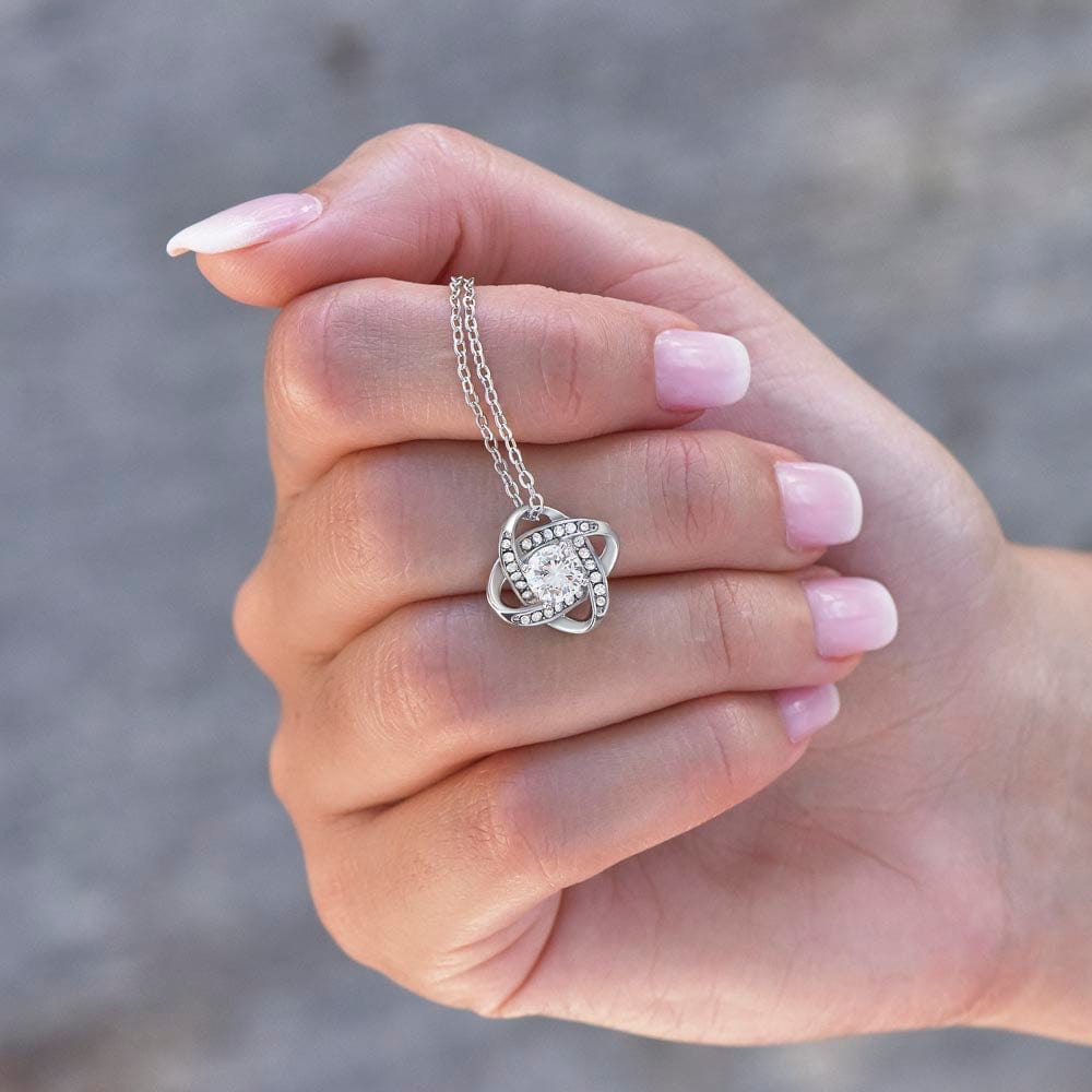 Regalo para hija | Eres mi todo| Collar con nudo de amor