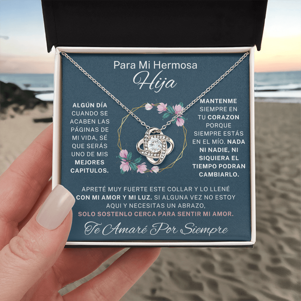 Regalo Para Hija | Eres mi mayor orgullo | Collar de nudo de amor