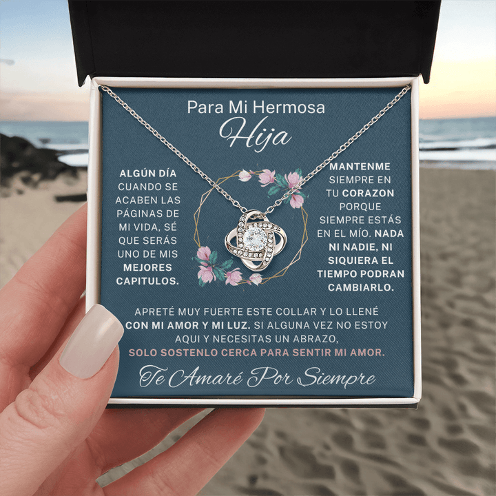 Regalo Para Hija | Eres mi mayor orgullo | Collar de nudo de amor