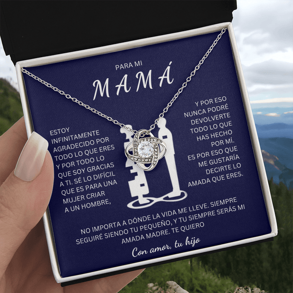 Regalo Para Madre | Eres mi todo mamá | Collar de nudo de amo