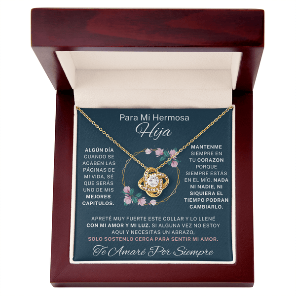 Regalo Para Hija | Eres mi mayor orgullo | Collar de nudo de amor