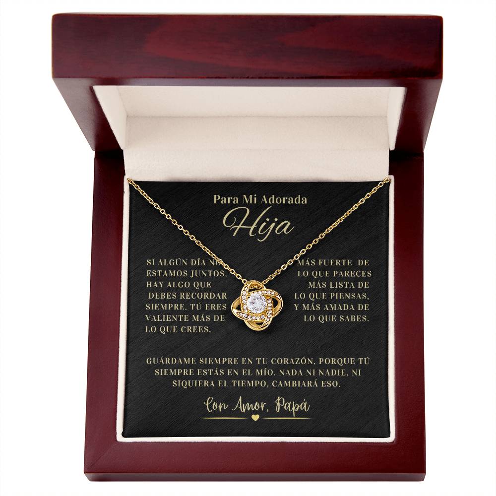 Regalo Para Hija | La joya de mi vida | Collar de nudo de amor