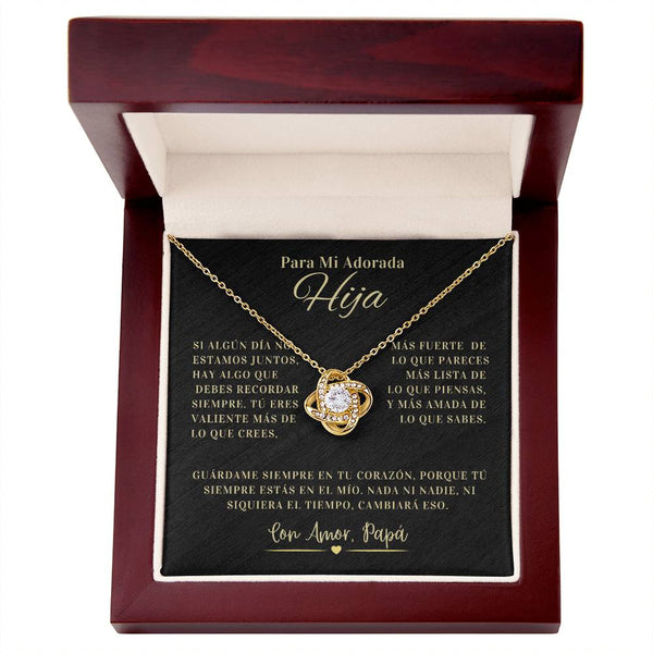 Regalo Para Hija | La joya de mi vida | Collar de nudo de amor