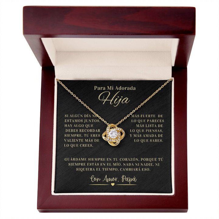 Regalo Para Hija | La joya de mi vida | Collar de nudo de amor