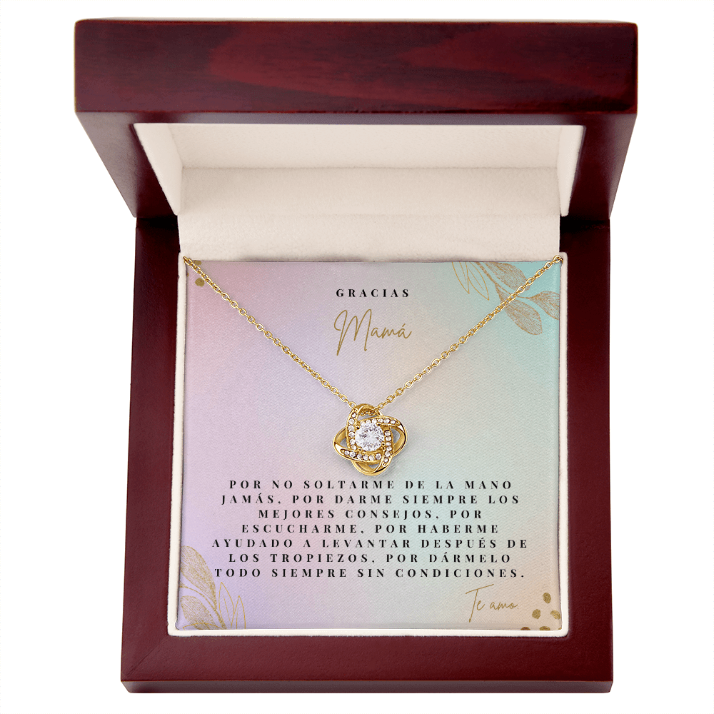 Regalo Para Madre | Gracias Mamá | Collar de nudo de amor