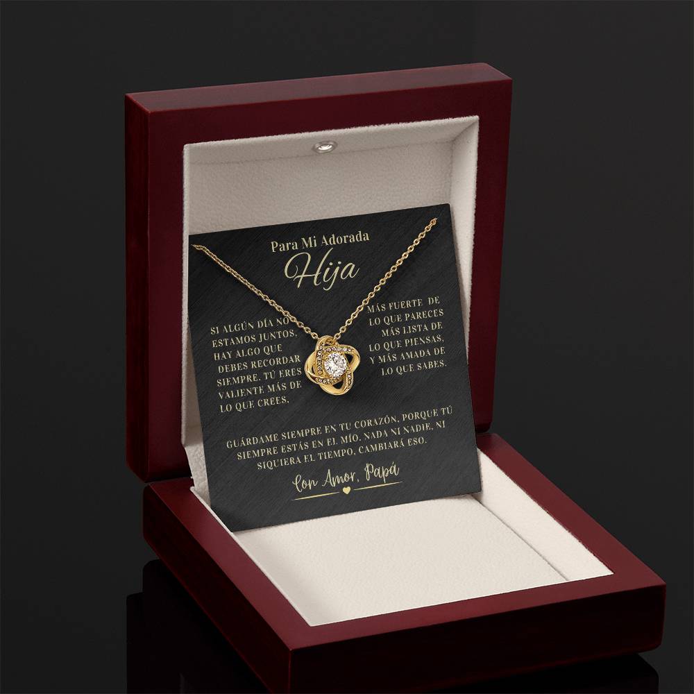 Regalo Para Hija | La joya de mi vida | Collar de nudo de amor