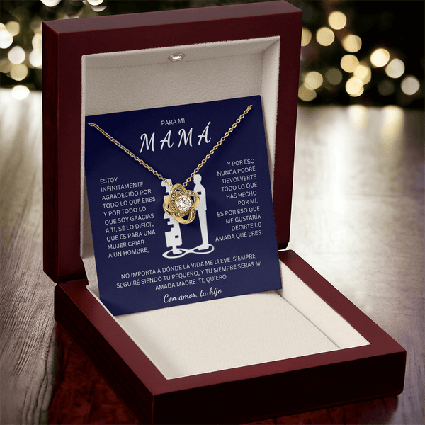 Regalo Para Madre | Eres mi todo mamá | Collar de nudo de amo