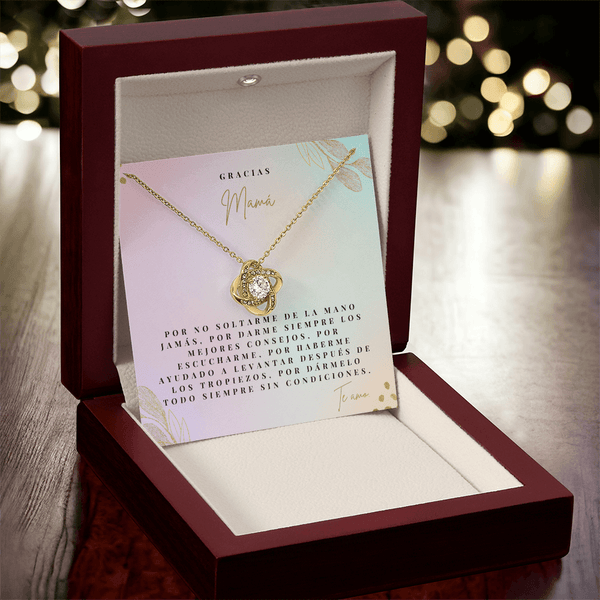 Regalo Para Madre | Gracias Mamá | Collar de nudo de amor