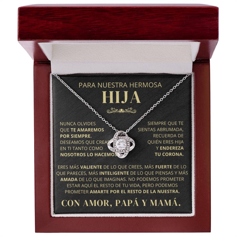 Para Nuestra Hermosa Hija De Papá y Mamá - Nunca Olvides Que Te Amaremos Por Siempre - LK250V2
