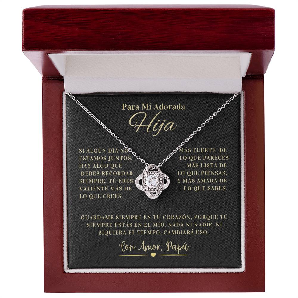 Regalo Para Hija | La joya de mi vida | Collar de nudo de amor
