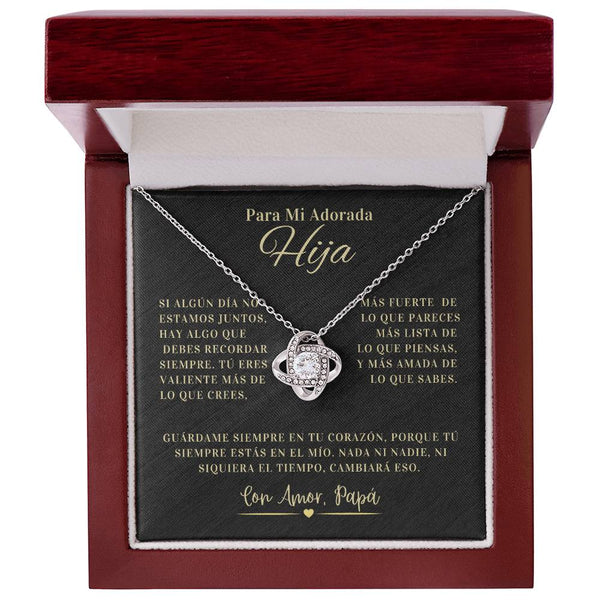 Regalo Para Hija | La joya de mi vida | Collar de nudo de amor