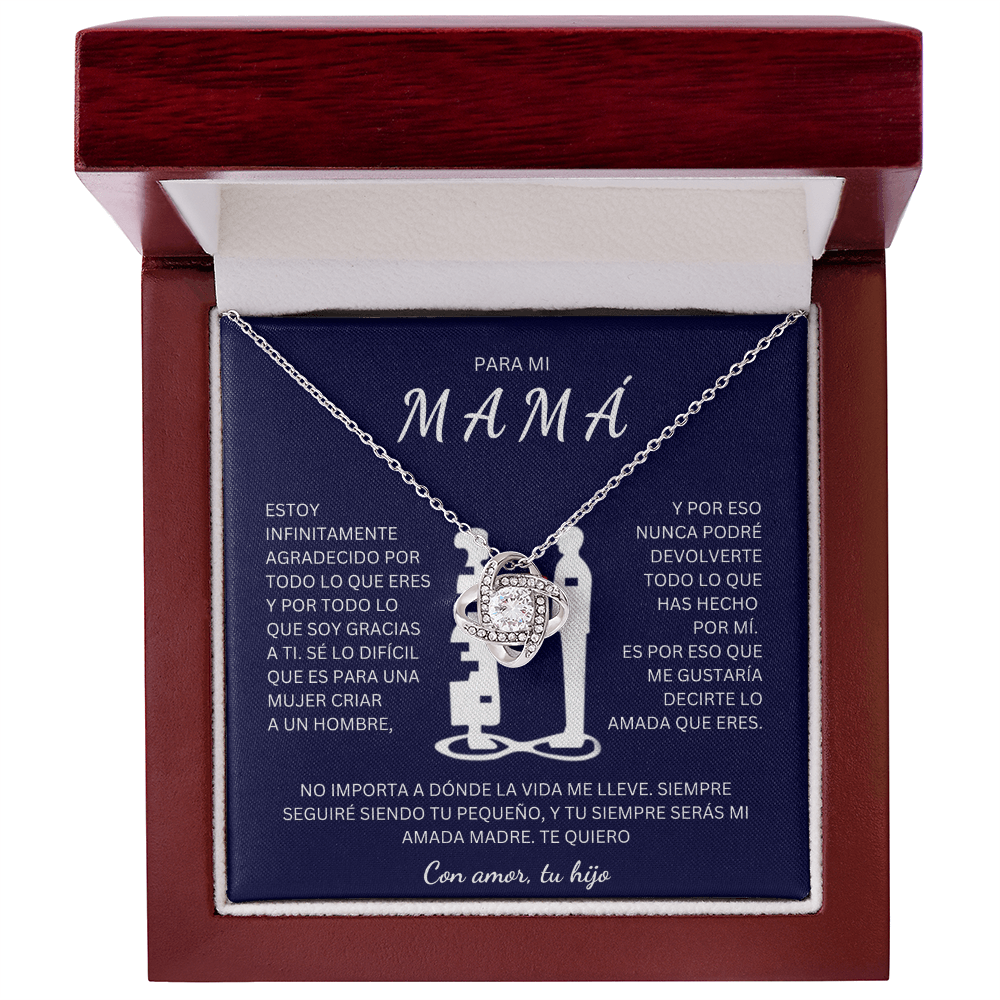 Regalo Para Madre | Eres mi todo mamá | Collar de nudo de amo