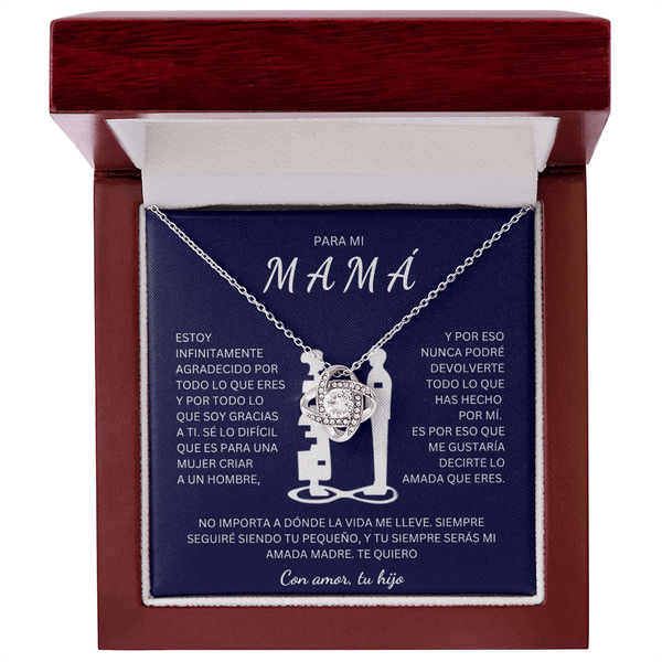 Regalo Para Madre | Eres mi todo mamá | Collar de nudo de amo
