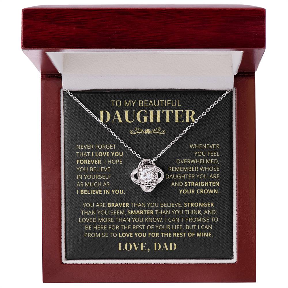 To My Beautiful Daughter From Dad - Never Forget That I Love You - LK250V2-E