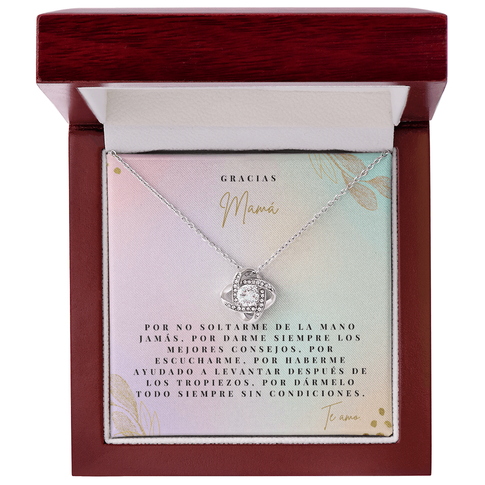 Regalo Para Madre | Gracias Mamá | Collar de nudo de amor