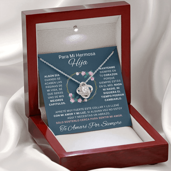 Regalo Para Hija | Eres mi mayor orgullo | Collar de nudo de amor