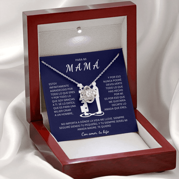 Regalo Para Madre | Eres mi todo mamá | Collar de nudo de amo