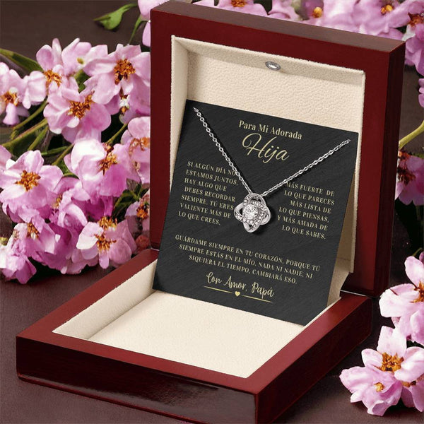 Regalo Para Hija | La joya de mi vida | Collar de nudo de amor