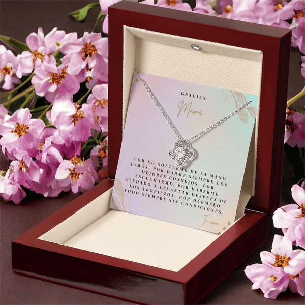 Regalo Para Madre | Gracias Mamá | Collar de nudo de amor