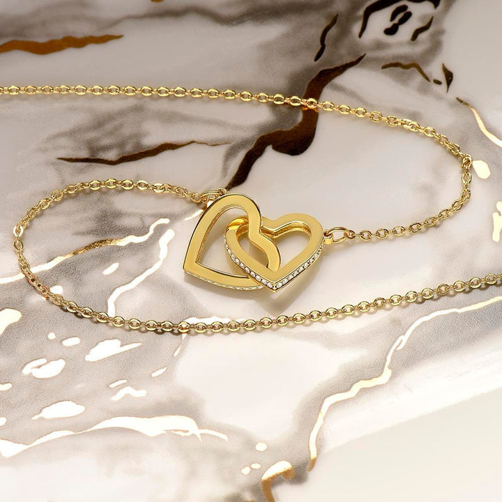 Regalo Para Madre | Gracias por darme la vida | Collar de corazones entrelazados