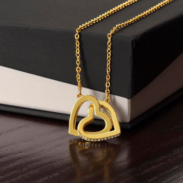 Regalo para hija | Mi pedacito de cielo | Collar de corazones entrelazados